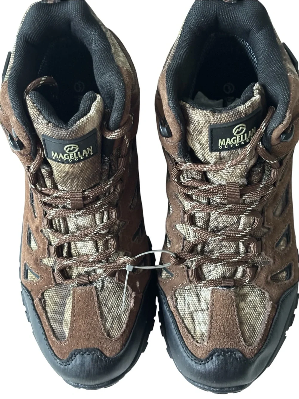 Magellan Outdoors Youth 5D Boots Fits Women's 6.5-7 Brown Camo Hiking NWOT